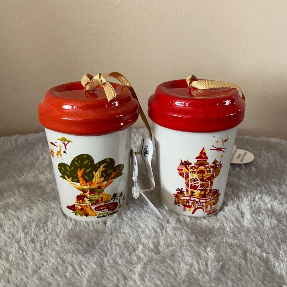 Disney Starbucks ornaments